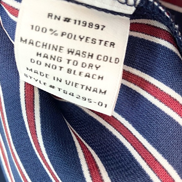 Collective Concepts•stripe off the shoulder baggy ruffle long sleeve top small - Picture 3 of 7